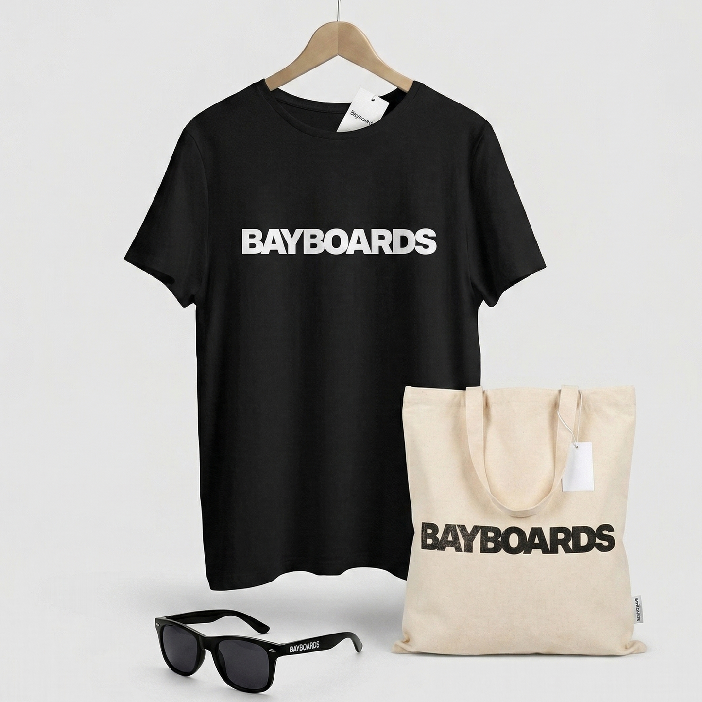 BAYBOARDS - Bundle - Any T-Shirt + Sunglasses + Tote Bag